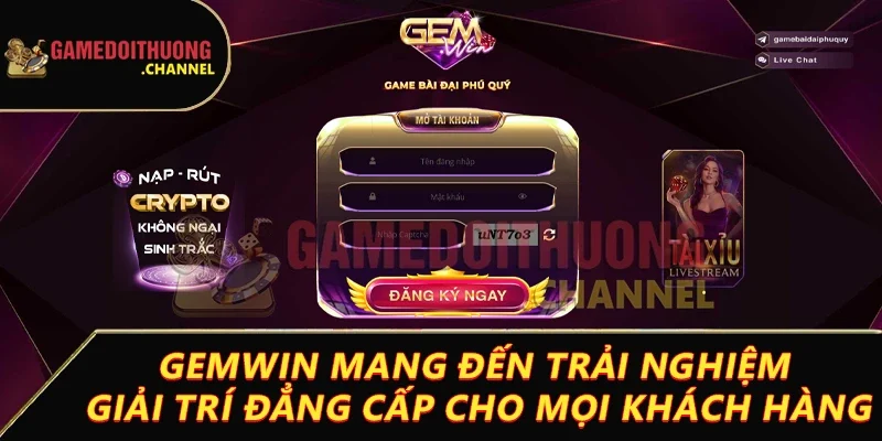 Game Bài Đổi Thưởng 27 Gemwin mang đến trải nghiệm giải trí đẳng cấp cho mọi khách hàng